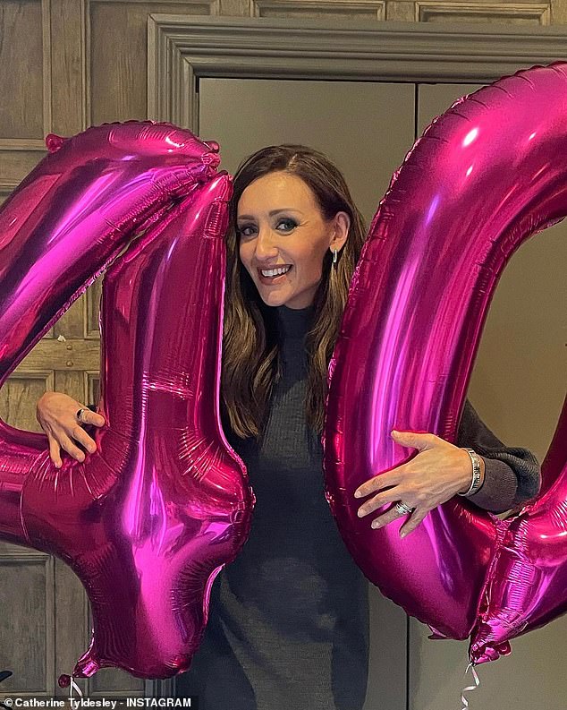 The big 40!  Catherine Tyldesley has shared an insight into her low-key birthday weekend after canceling her big party following a 'bizarre' cake row with a baker