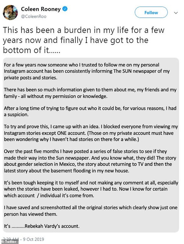 Plotting: She told Vogue how she came up with a plot to thwart the person who leaked stories, but told no one what she was up to, not even a lawyer