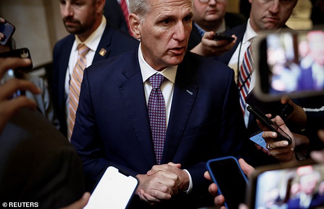 McCarthy vowed that leadership would work through the weekend as negotiators appeared to concede defeat over Republicans' recently released short-term resolution.