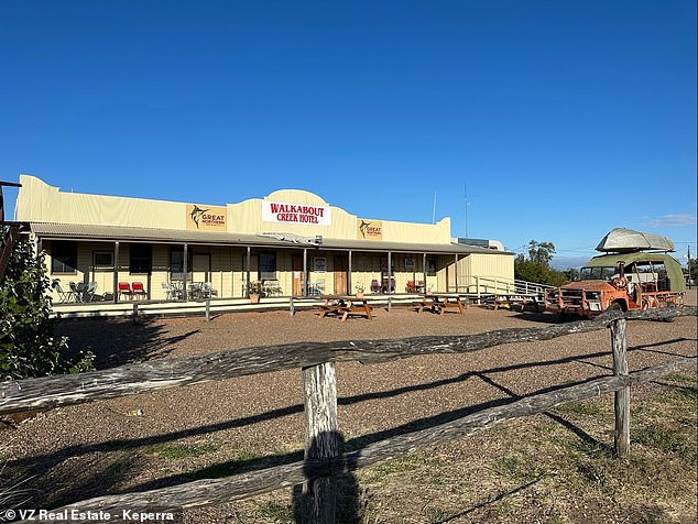 The iconic Walkabout Creek Hotel, featured prominently in the global hit that made Australian actor Hogan a Hollywood star, has an asking price of $1.4 million