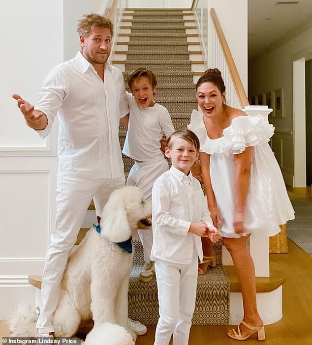 Curtis Stone and Lindsay Price (pictured with their kids) hired nanny Melissa Talley to care for their sons in 2019