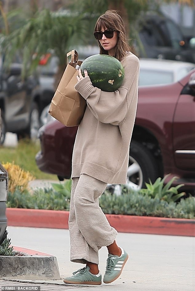 Shopping in Dakota: Dakota Johnson was the picture of comfort as she stepped out to do some grocery shopping on Sunday afternoon