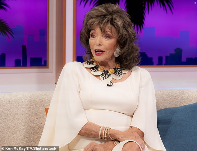 Candid: Dame Joan Collins has opened up about her experiences with predators in the film industry and the advice Marilyn Monroe gave her