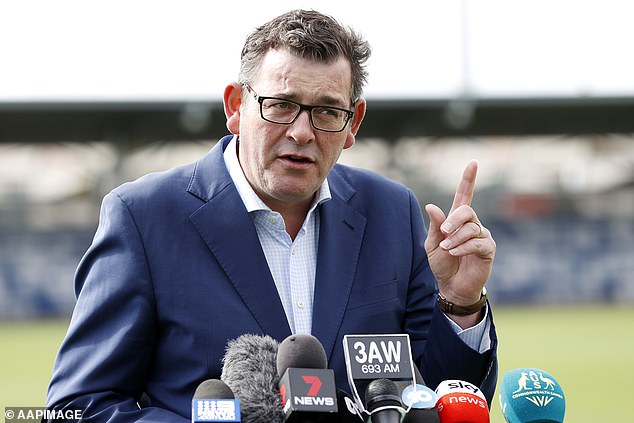 Dan Andrews (pictured) reportedly launched into an expletive-laden 'tirade' during a meeting to determine his successor