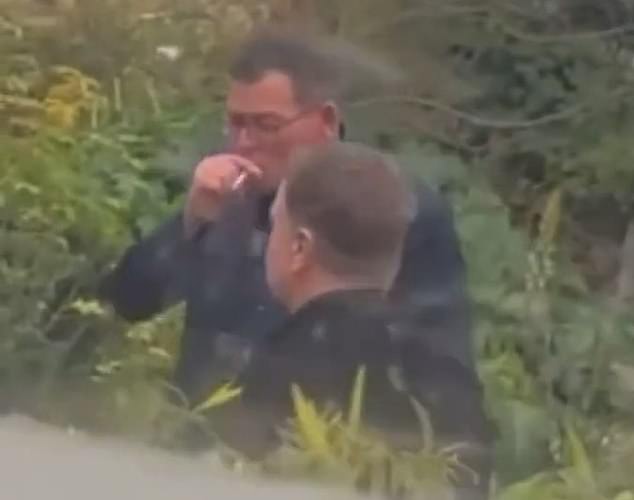 Victorian Premier Daniel Andrews was seen smoking outside an event this week