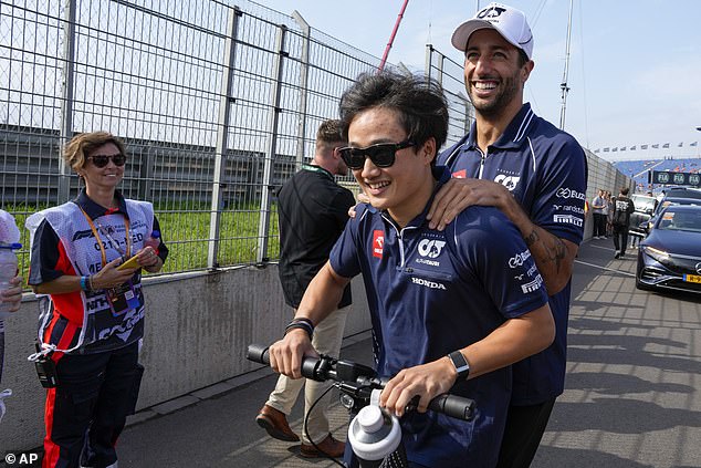 Scuderia AlphaTauri's Japanese Yuki Tsunoda and Australian Formula 1 driver Daniel Ricciardo have been re-signed for the 2024 season