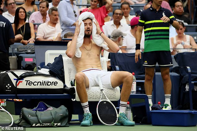 World No. 3 Daniil Medvedev was furious about the need to play through New York's stifling temperatures