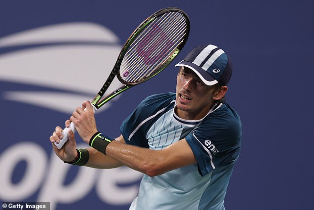 De Minaur struggled to keep pace with the world No. 3 after the break between sets, which saw Medvedev also use an inhaler