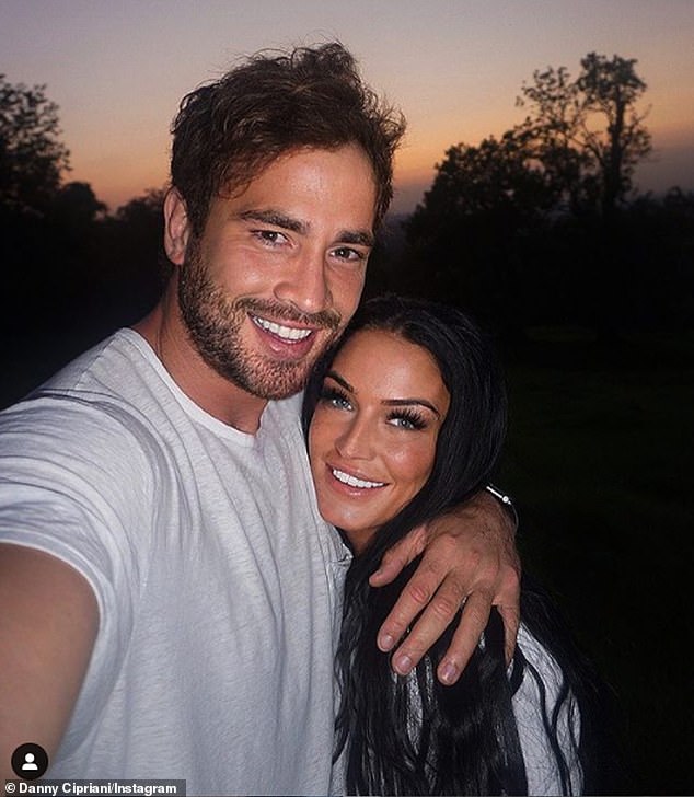 Subject: Danny Cipriani has revealed his wife Victoria sent him to The Priory after he was rushed to hospital when he smashed his head on a step (pictured together in 2020)