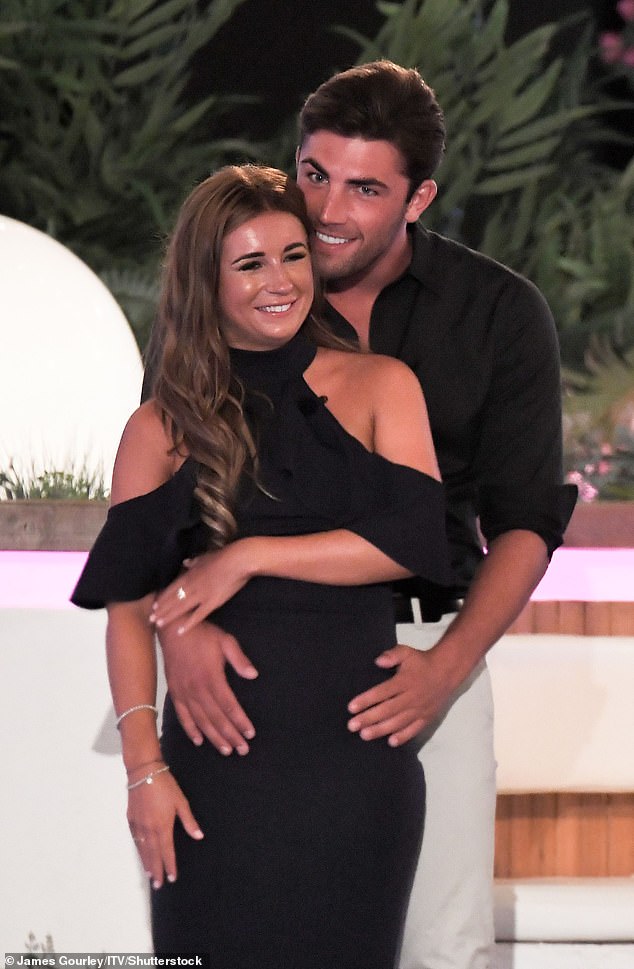 Exes: Dani, 27, and Jack won the 2018 series of the dating show (pictured) but split later that year.  She has been in a relationship with footballer Jarrod Bowen since 2021