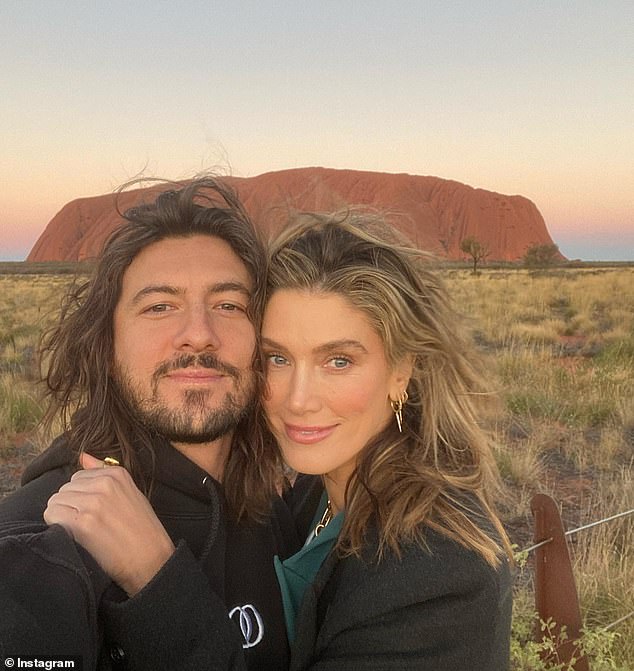 Delta Goodrem, 38, says her fiancé Matthew Copely, 36, was instrumental in her return to acting in new Netflix film Love is in the Air