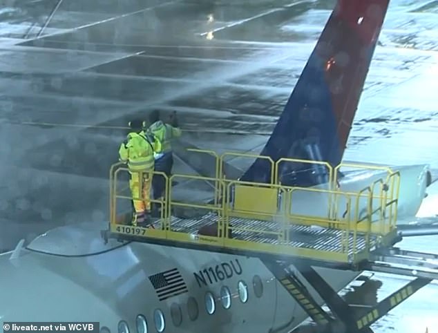 A Delta flight landed safely Monday evening after possibly being hit by lightning mid-flight.