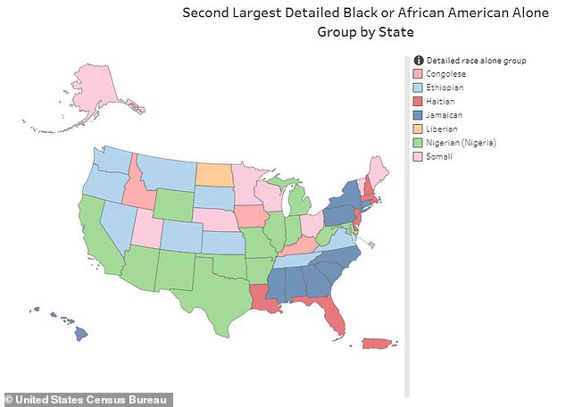 About half of the nation's black population does not identify as African American, according to U.S. Census Bureau data.