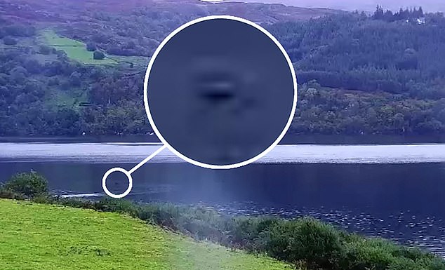 He was watching the live cameras on the Visit Inverness website when he saw a black shape breaking the surface of the lake and moving steadily north against the current.