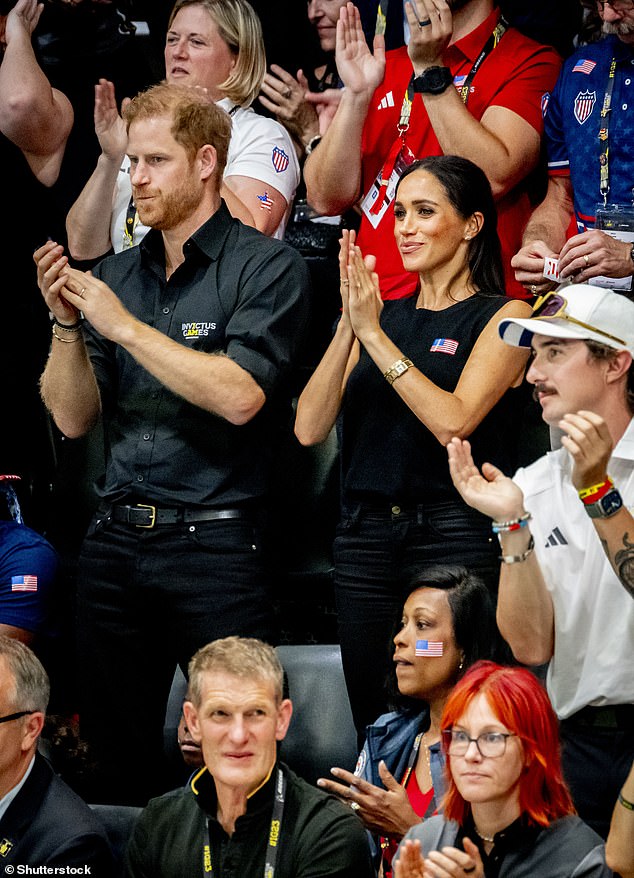 The lack of attention Buckingham Palace is paying to Prince Harry's Invictus Games 'looks petty' and 'petty', a media strategist has said.  Meghan Markle and the Duke pictured at the Games on Wednesday