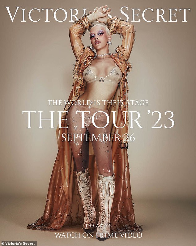 Premieres September 26 on Amazon Prime Video!  Doja Cat will be the next performer in the Victoria's Secret fashion show reboot The Tour 23