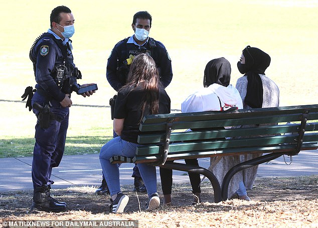 NSW Police fine a group of three women who breached state health orders by gathering in a group of three in August 2021