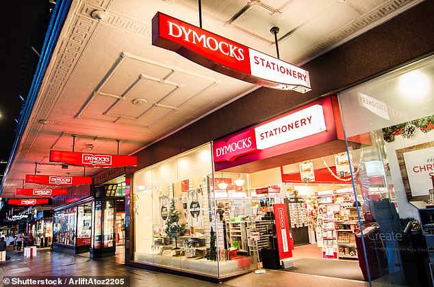 Bookstore chain Dymocks (pictured) has warned customers about a potential data breach that could lead to their personal information leaking onto the dark web