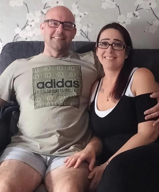 Sarah Taylor with bigamist Jason Hayter.  She now insists the relationship is over