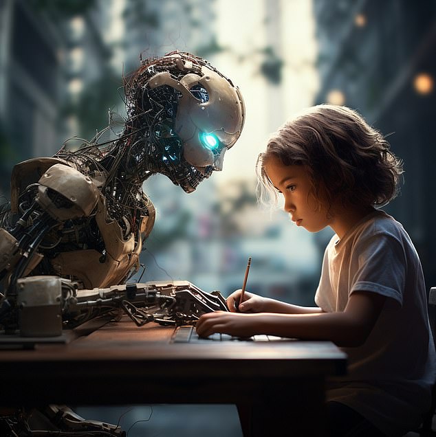 Children will learn how to work alongside AI systems and this will be their most important skill (Rob Waugh/Midjourney)