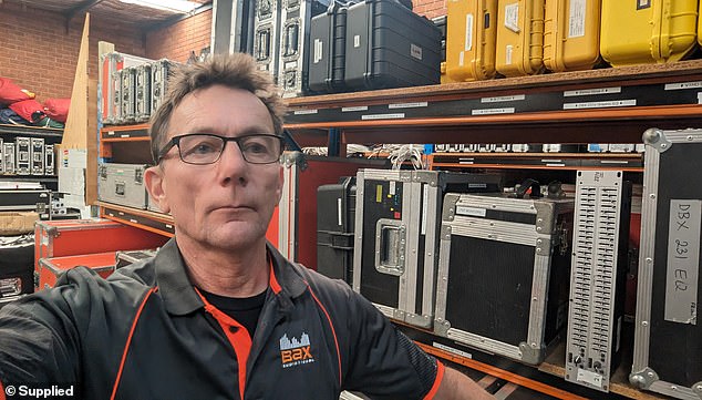 Dale Bax (pictured), owner of Gosford-based business Bax Audio Visual, has been left out of pocket to the tune of $25,000 due to unpaid bills by the English Football Association.