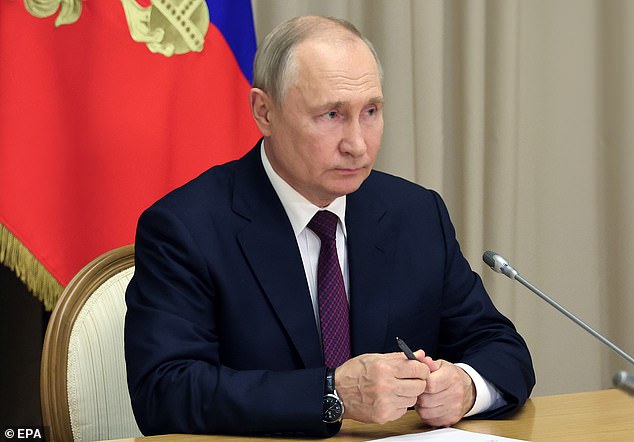 Russian President Vladimir Putin holds a meeting on the implementation of the Murmansk LNG project in Sochi, Russia, September 4, 2023