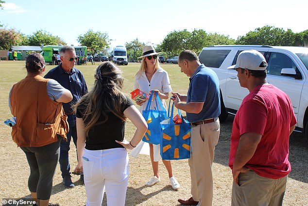 Ivanka Trump meets displaced people, during her trip to Maui with CityServe she helped distribute 250,00 pre-packaged meals