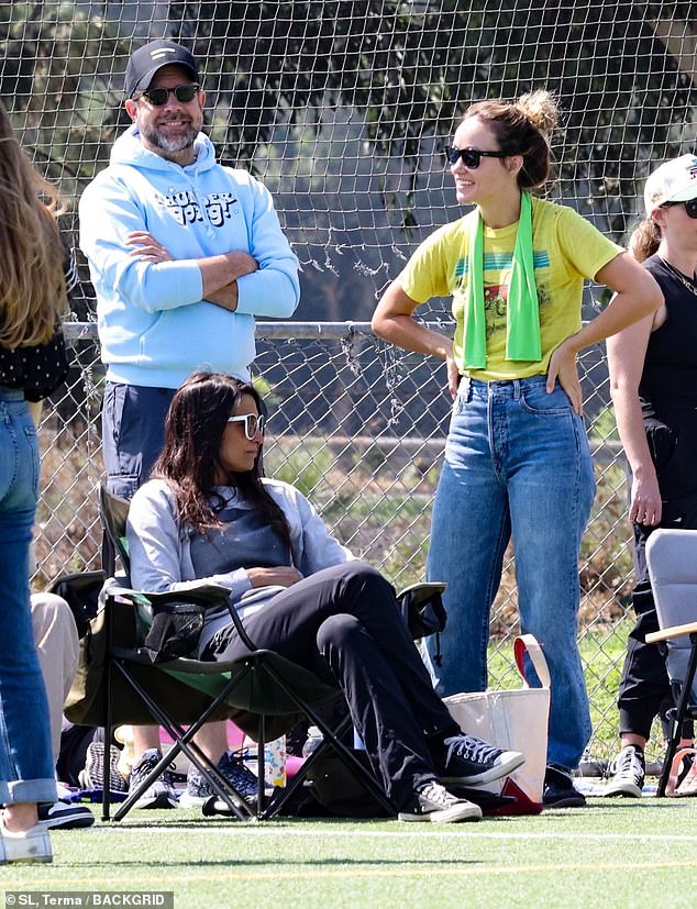 Over the weekend, the former couple were seen putting on a united front and appeared to be on friendly terms as they supported their son at his football match