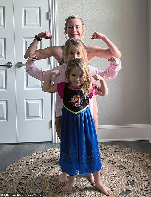 She now competes in bodybuilding competitions – and many can't believe she is a mother of five.  She has been seen with some of her children