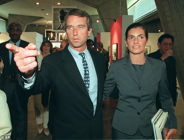 Robert F Kennedy Jr.  and his ex-wife Mary Richardson pictured in Paris, Friday, June 12, 1998