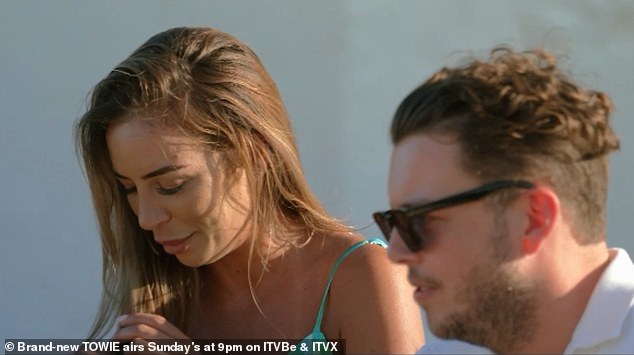 Shock: Elma Pazar and James 'Diags' Bennewith cause a stir in Sunday's TOWIE