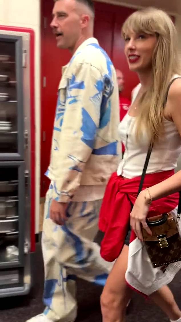 Kelce and Swift confirmed dating rumors after being photographed together following the NFL tight end's game at Arrowhead Stadium on Sunday