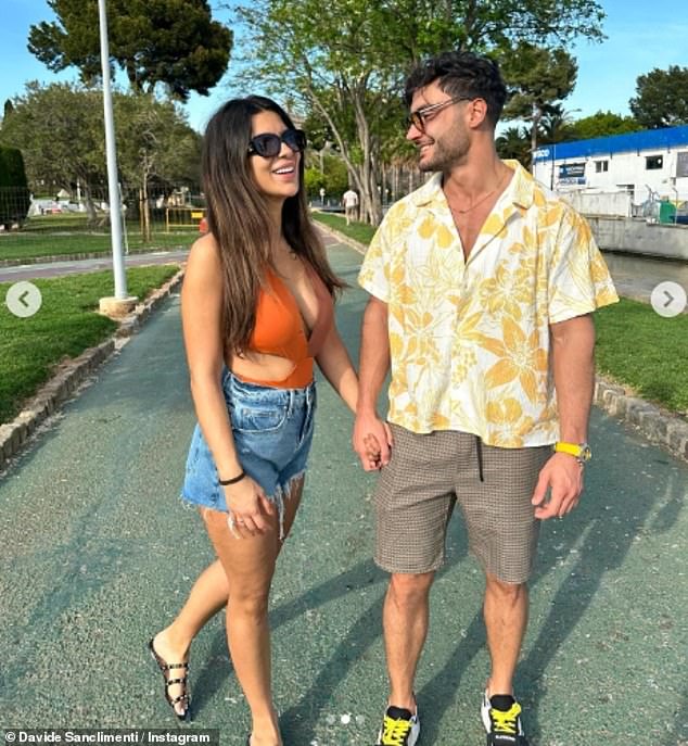 Together again?  The Love Island stars, who shot to fame last summer by winning the ITV2 dating show together, announced they had split in June after an 11-month relationship - but now appear to have rekindled