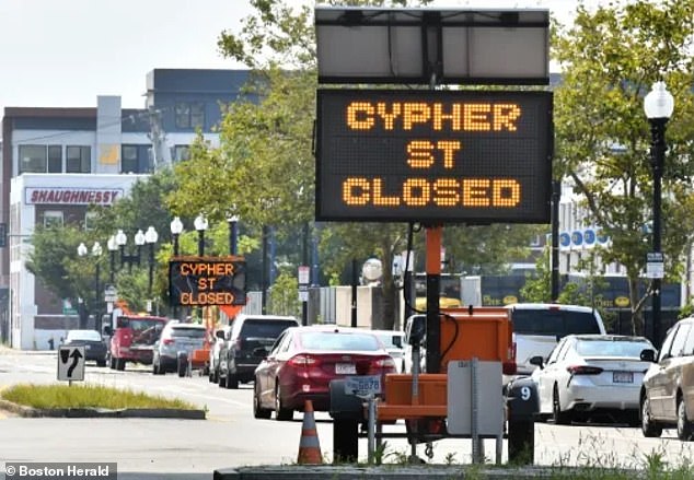 The Boston Police Department's Civil Rights Unit has opened an investigation after an officer came across the counterfeit electrical construction sign on Southie on Monday