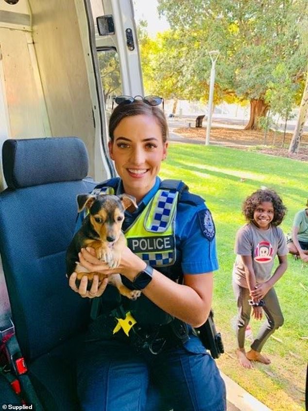 Perth First Class Constable Ella Cutler (pictured) was on the tail end of her European holiday when she tumbled over a waist-high wall at Pile in Dubrovnik in the early hours of August 26.