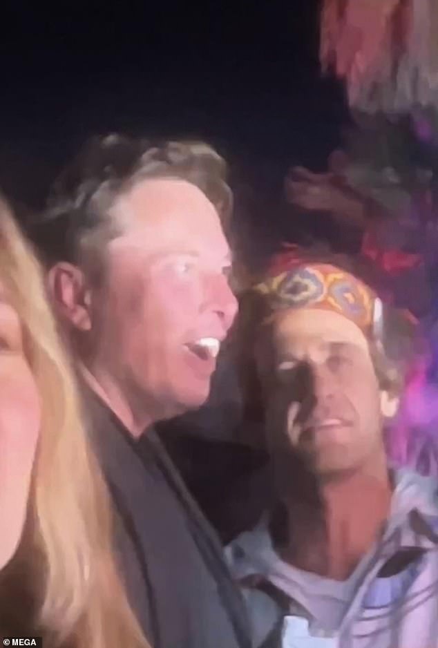 Elon Musk visits historic Exposition Park in downtown Los Angeles for a trance music event