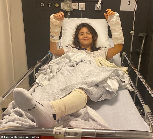 The 2021 US Open champion is currently recovering from wrist and ankle surgery