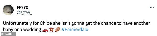 Emmerdale fans predict grisly end for Chloe as Mack proposes