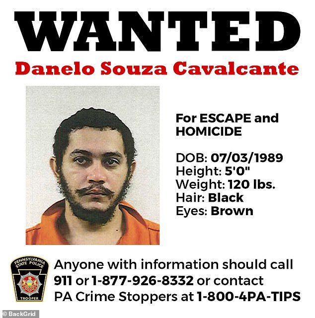 Danelo Cavalcante has been on the run for nine days since escaping from the Chester County Jail in Pennsylvania