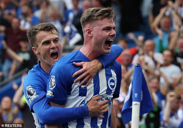 Evan Ferguson scored a hat-trick on Saturday as Brighton comfortably beat Newcastle