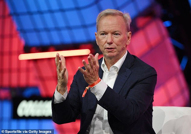 Eric Schmidt, pictured here, on Center Stage during day two of Collision 2022 at the Enercare Center in Toronto, Canada