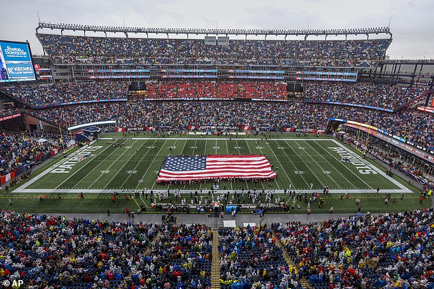 A spectator at the New England Patriots' game against the Miami Dolphins fainted