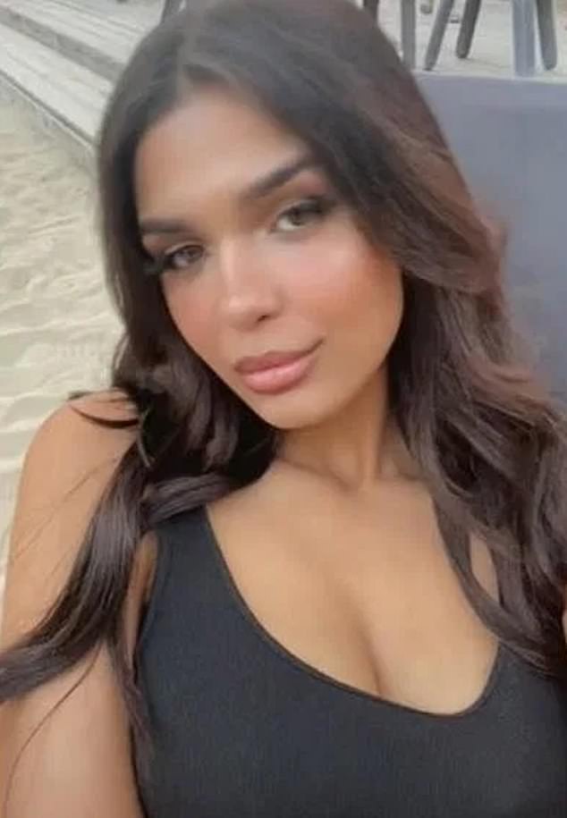 VICTIM: Algerian beauty blogger Khadidja O (pictured) was stabbed 50 times in the German city of Ingolstadt, her face completely disfigured by the number of stab wounds