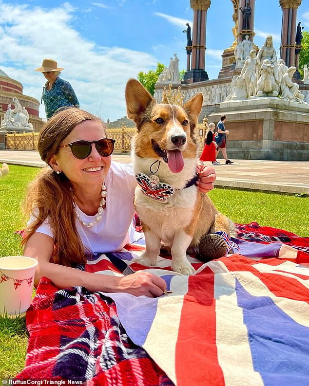 Agatha Crerer-Gilbert's fashionable dog Ruffus led the way in the first parade