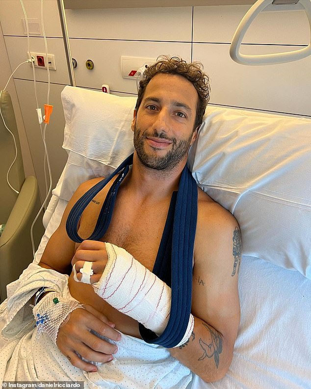 This is just part of the comeback Ricciardo claims after undergoing surgery on his broken hand