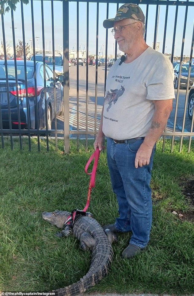 Joie Henney tried to get Wally, a companion who helped him battle depression and cancer, into the Phillies game last night