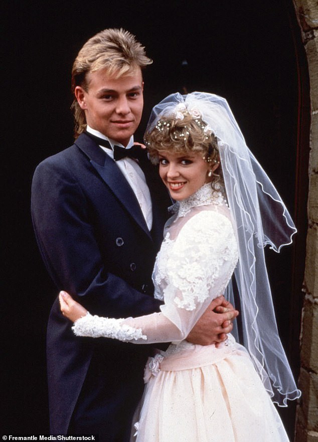 Throwback: More than 20 million people tuned in to see her Neighbors character Charlene Mitchell walk down the aisle to marry Scott Robinson, played by Jason Donovan (1988)