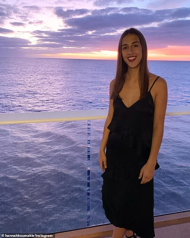 Hannah Koumakis (pictured), 24, from New Zealand, splits her monthly salary across 16 different bills, including items like rent, groceries, clothing and travel expenses