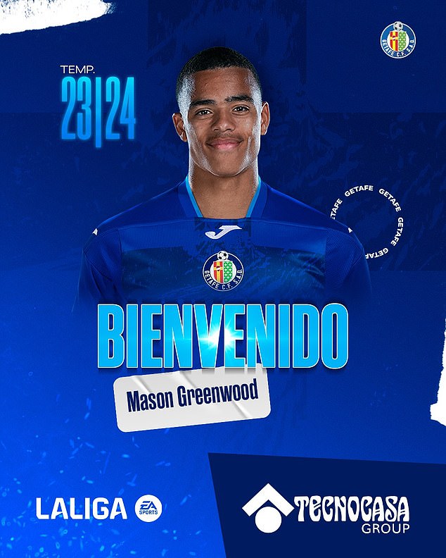 Mason Greenwood is rented by Manchester United from the Spanish Getafe