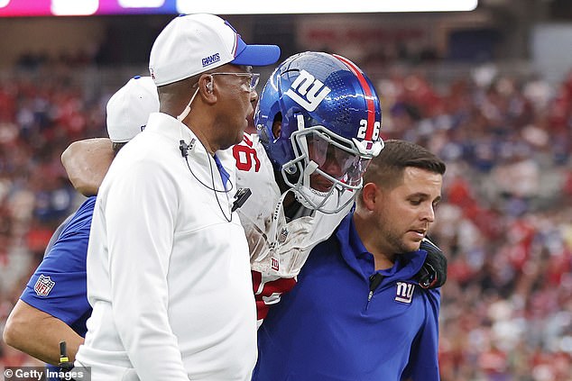 The Giants' comeback win was soured when star defenseman Saquon Barkley suffered an ankle injury